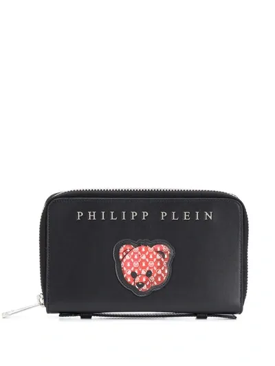 Philipp Plein Portemonnaie Mit Teddy-patch In Black