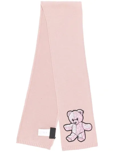 Philipp Plein Schal Mit Teddy In Pink