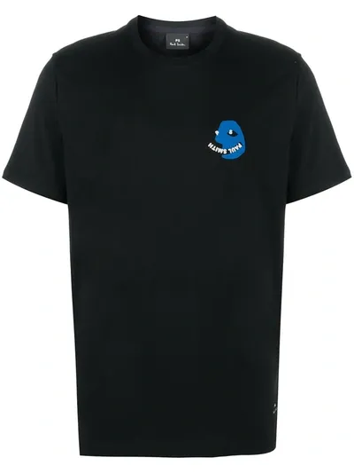 Ps By Paul Smith Logo-print T-shirt In Black