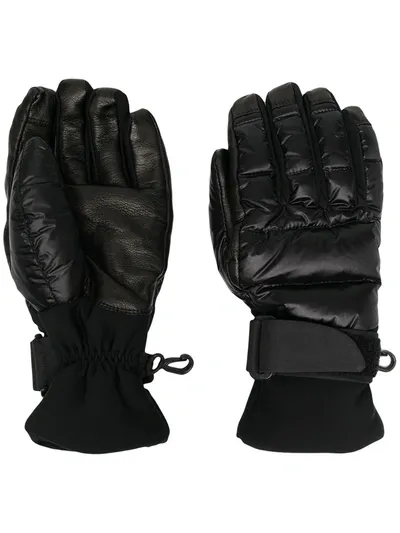 Moncler Padded Gloves In Black