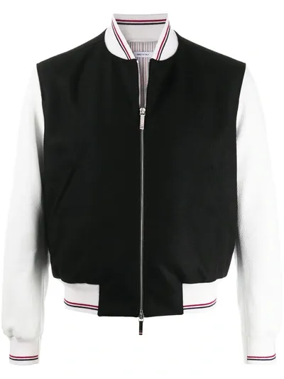 Thom Browne Pig Patch Bomber Jacket In Black