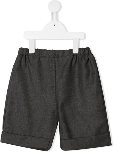 Siola Kids' Elasticated-waist Shorts In Grey