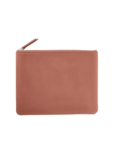 Royce New York Leather Travel Pouch In Tan