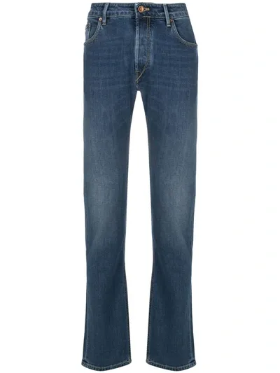 Hand Picked Ravello Straight Leg Jeans In Blue