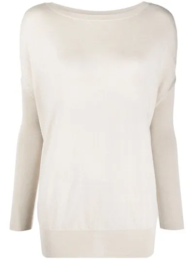 Snobby Sheep Grace Dolman-sleeve Sweater In Neutrals