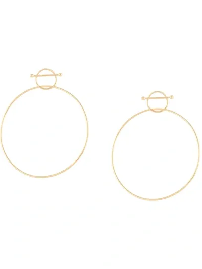 Maria Black Swing Earrings In Gold