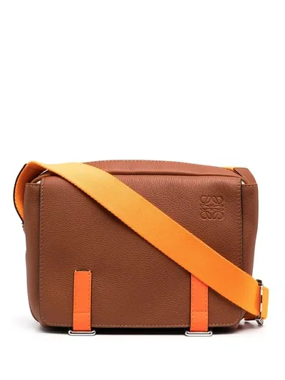 Loewe Two-tone Messenger Bag In Neutrals