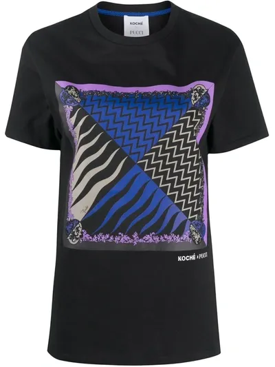 Koché X  Lupa Print T-shirt In Black