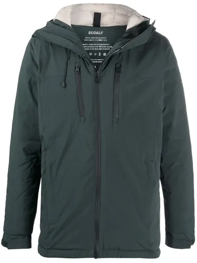 Ecoalf Paris Sail Short Padded Jacket In Green