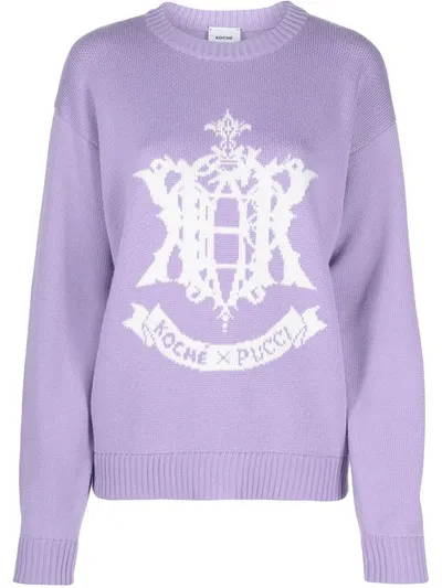 Koché X  Epk Monogram Jumper In Purple