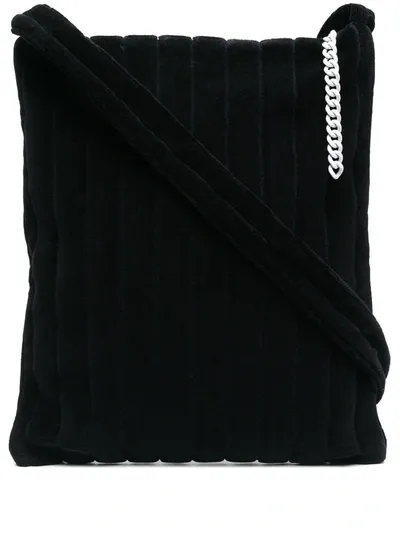 Raf Simons Chain-link Detail Shoulder Bag In Black