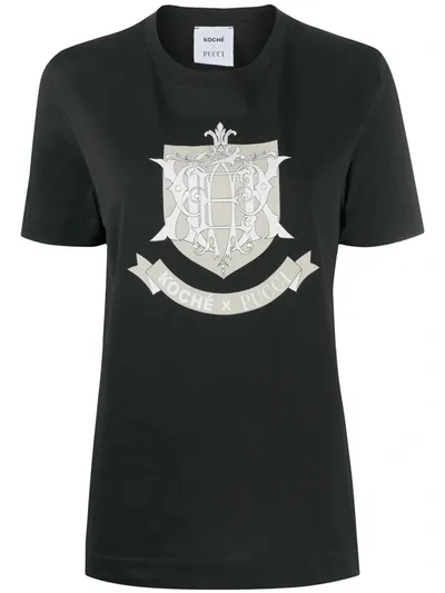 Koché X  Epk Monogram T-shirt In Black