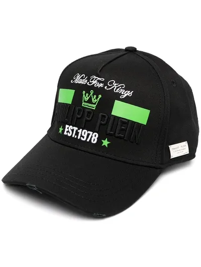 Philipp Plein Made For Kings Caps In Black