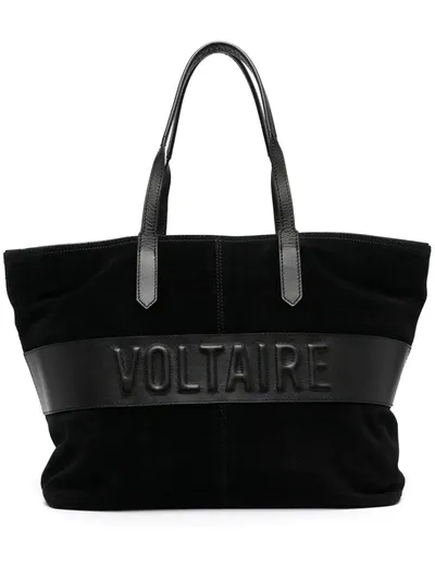 Zadig & Voltaire Shopper Aus Wildleder In Black