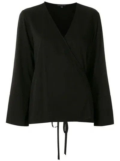 Alcaçuz Mariana Tie Blouse In Black