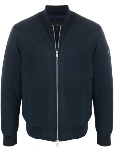 Armani Exchange Blue Bomber Jacket