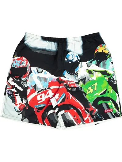 Supreme Racing Water Shorts In Black