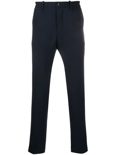 Nine In The Morning Slim-fit Tailored Trousers In Blue