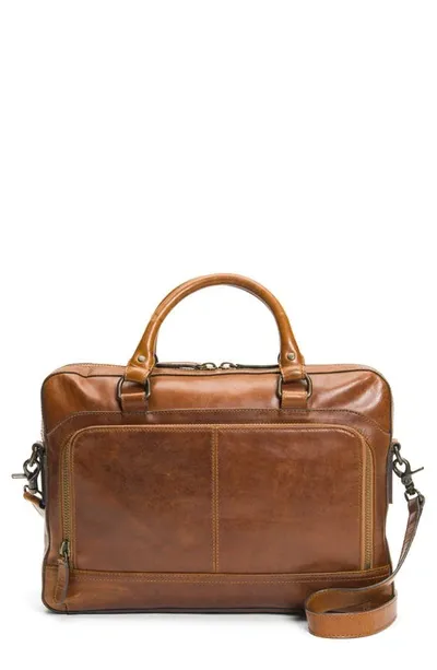 Frye Men's Logan Leather Work Bag In Cognac