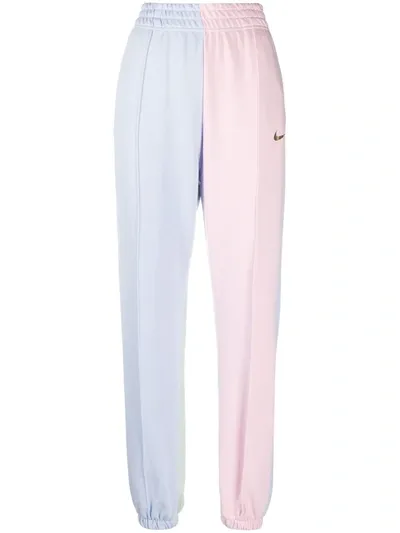 Nike Colour-block Track Pants In Blue