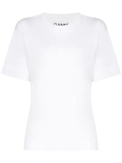 Ganni Short-sleeve T-shirt In White