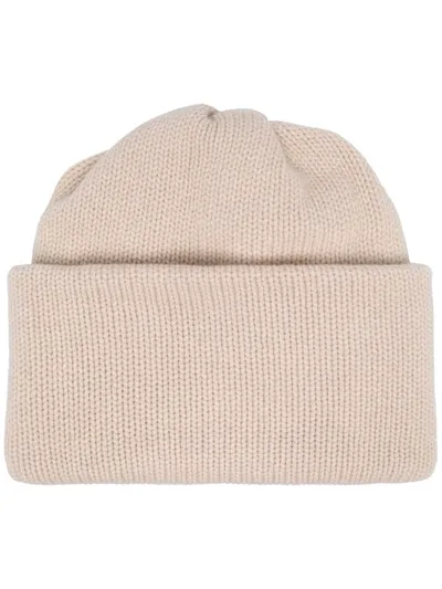 Malo Turn-up Beanie Hat In Neutrals