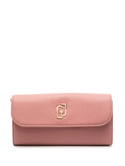 Liu •jo Logo-embossed Wallet In Pink