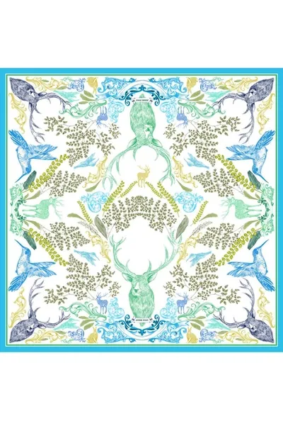 Jessie Zhao Silk Scarf Of Summer Forest