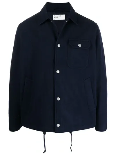 Universal Works Drawstring Hem Jacket In Blue