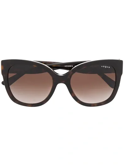 Vogue Eyewear Oversize-frame Sunglasses In Braun