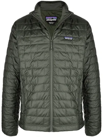 Patagonia Nano Logo Puffer Jacket In Green