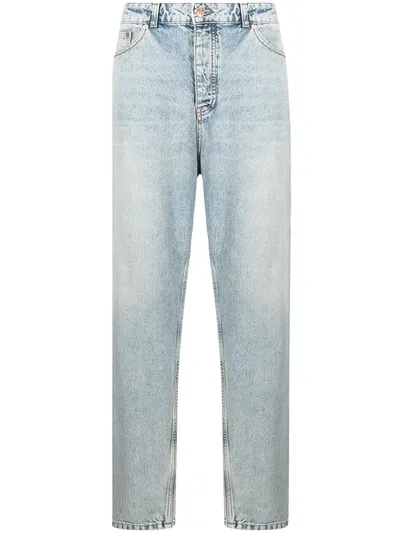 Tom Wood Carrot Beach-worn Jeans In Blue