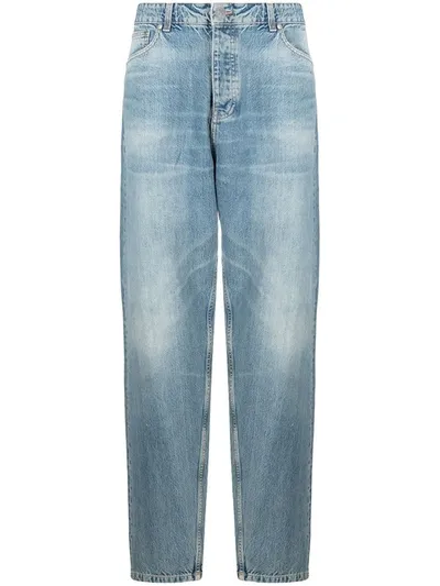 Tom Wood Carrot Selvedge Jeans In Blue