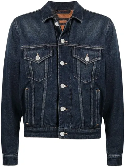 Tom Wood Short Denim Jacket In Blue