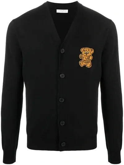 Sandro Teddy Wool Cardigan In Black