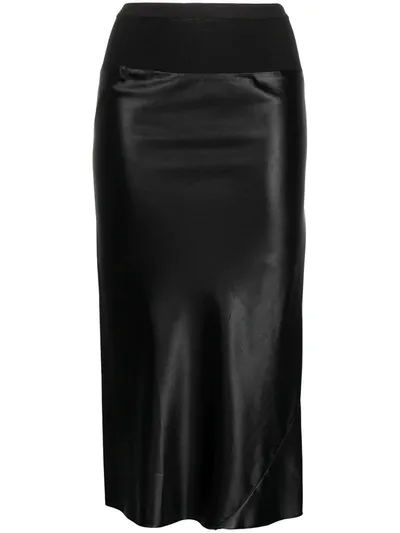 Rick Owens Straight-fit Skirt In Black