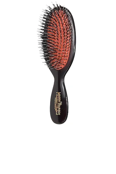 Mason Pearson Pocket Mixture Bristle & Nylon Hair Brush In Dark Ruby