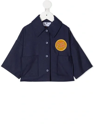 Raspberry Plum Babies' Bobby Button-up Shirt In Blue