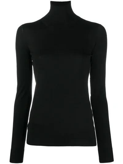 Drumohr Merino Wool Turtleneck In Black