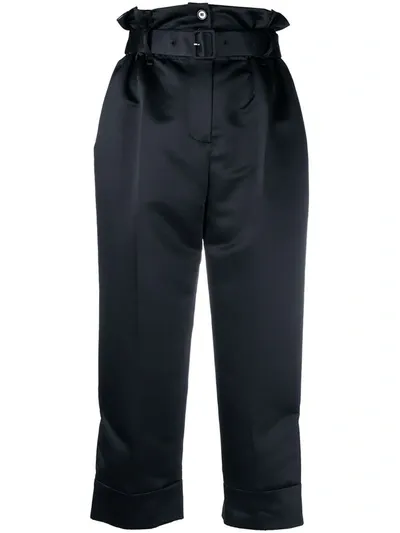 Simone Rocha Paperbag Belted Trousers In Black