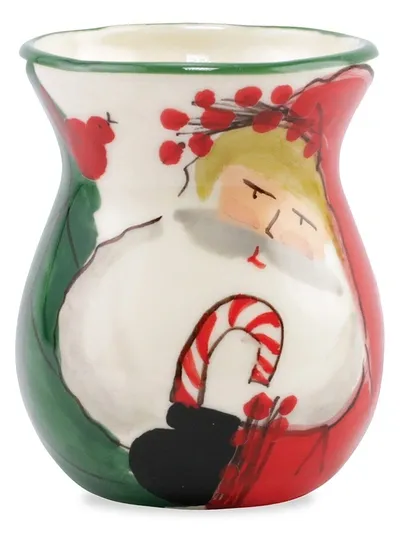 Vietri Old St. Nick Bud Vase In Multicolor