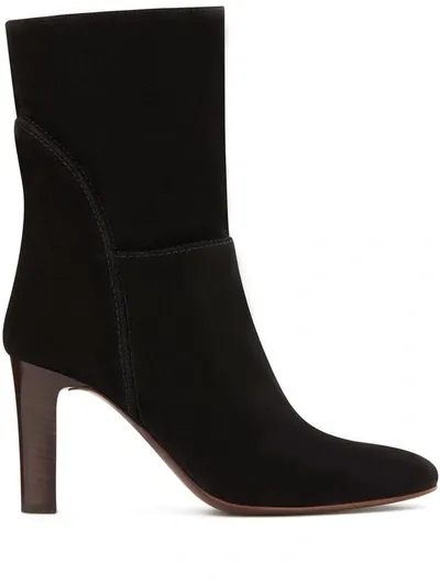 Giuseppe Zanotti Viviana 90mm Suede Boots In Black