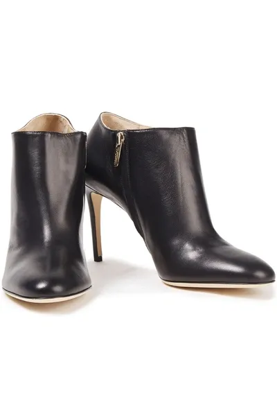 Sergio Rossi Barbie Leather Ankle Boots In Black