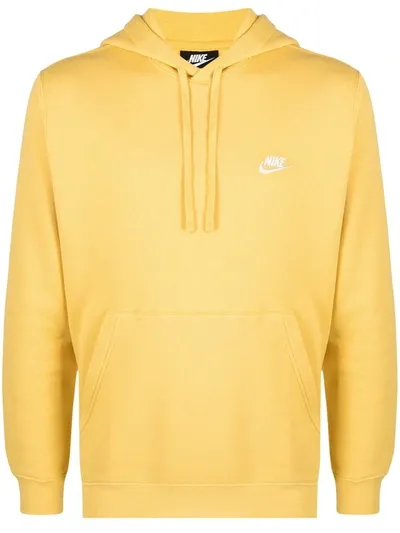 Nike Swoosh Hooded Sweatshirt In Yellow