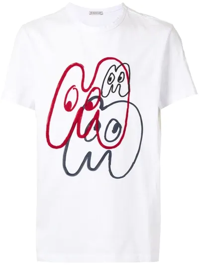 Moncler Logo-print T-shirt In White