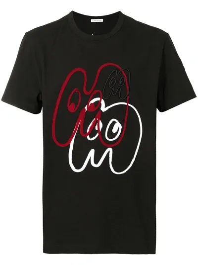 Moncler Logo-print T-shirt In Black