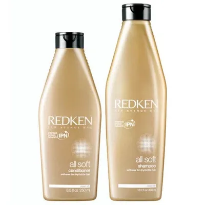 Redken All Soft Shampoo 300ml And Conditioner 300ml Hydrating Bundle To Add Softness & Shine For Dry Hair In White