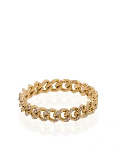 Shay 18kt Yellow Gold Chain-link Diamond Ring