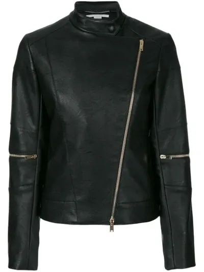 Stella Mccartney Asymmetric Fitted Jacket In Black