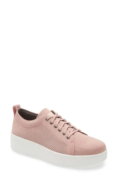 Traq By Alegria Qruise Platform Sneaker In Blush Fabric